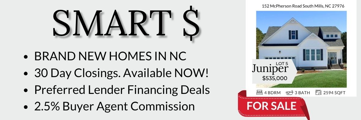 Save money when you buy a new home in NC built by Boyd Homes. Close in 30 days. 2.5% buyer agent commission.